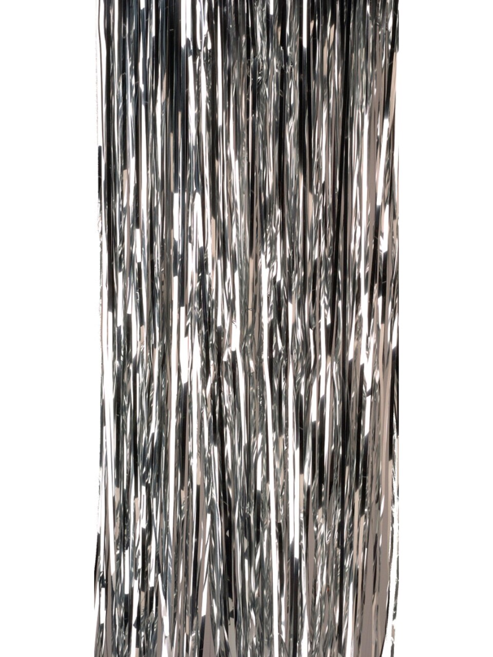 30" Metallic Tinsel Shiny Silver Fringe Table Skirt Party Decoration